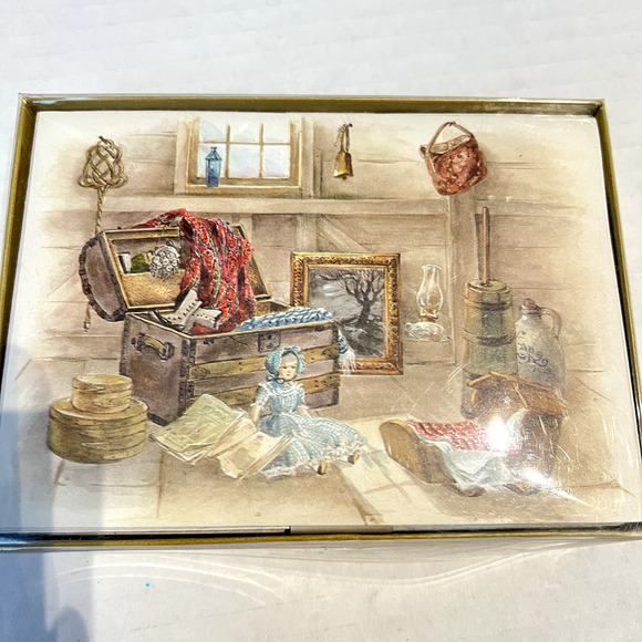 Vintage Red Farm Studio Note Cards 12 cards + envelopes, Unused - Picture 3 of 3